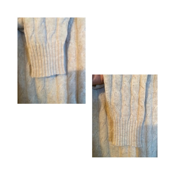Cashmere/Silk Cable Knit Sweater - Picture 4 of 6